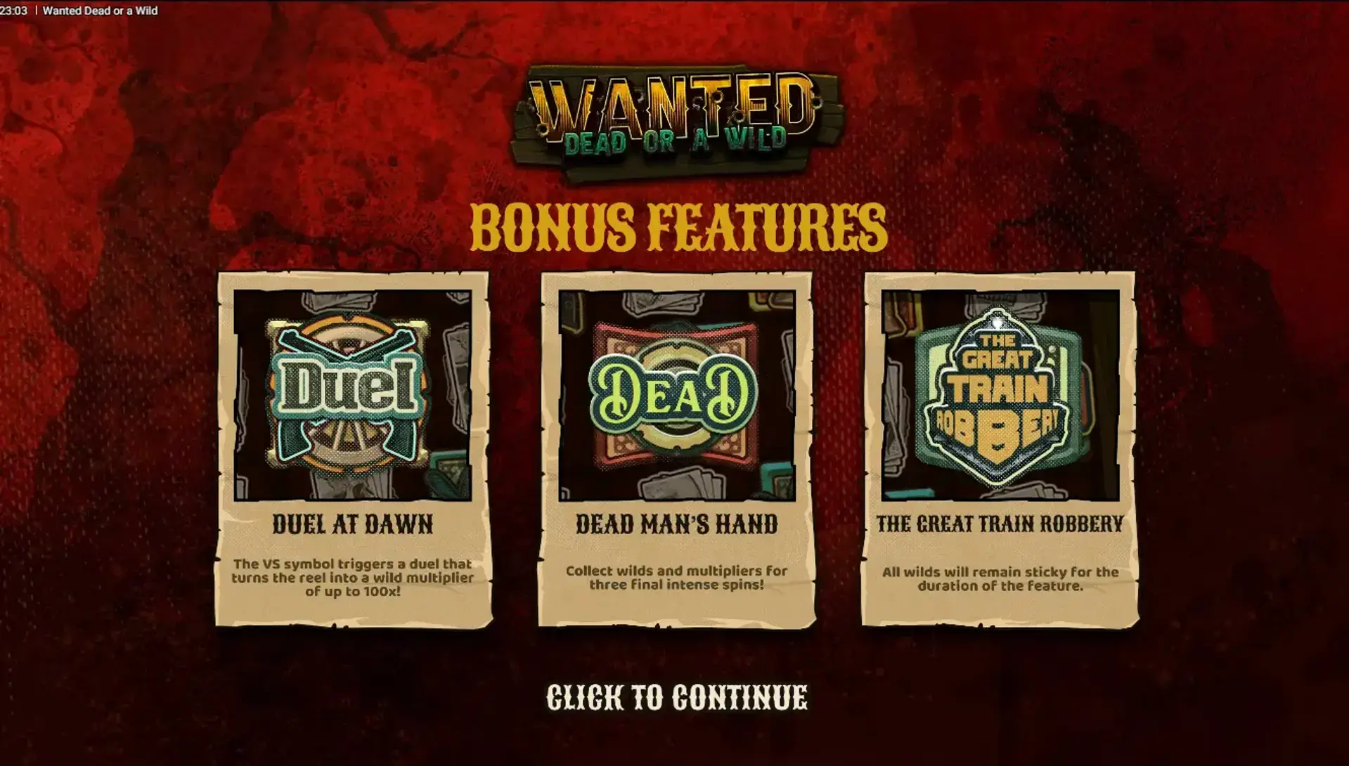 Wanted Dead or a Wild Gokkast image 1